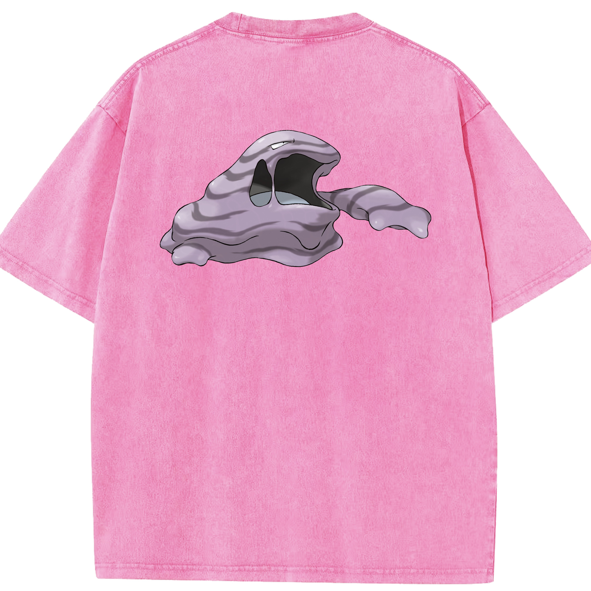 （画像用） ポケットモンスター Pokémon 綿100% ヴィンテージ風 半袖Tシャツ（背面プリント）